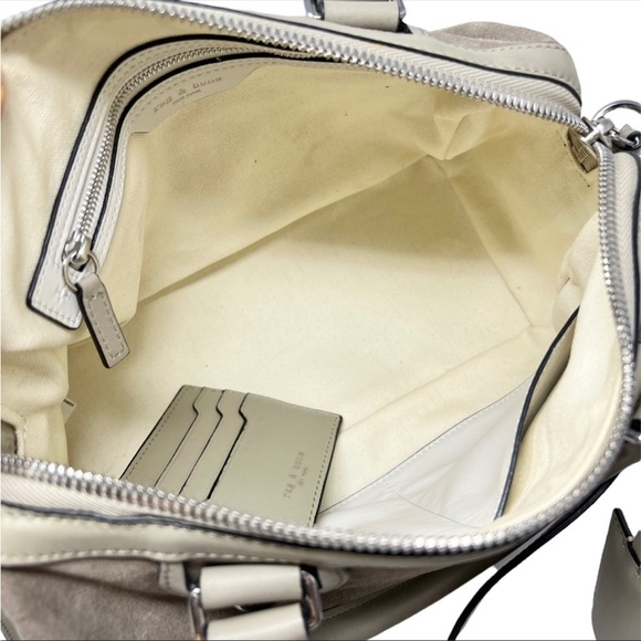 Rag & Bone Suede and Leather Small Flight Satchel - Picture 2 of 8